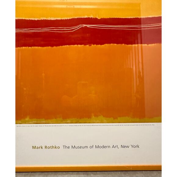 Mark Rothko No. 5/22 MoMa New York 2000 Exhibition Framed Abstract Art Print - Picture 5 of 7